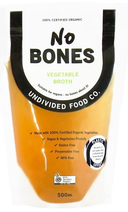 Undivided Food Co Vegetable Broth 500ml *CHILLED*