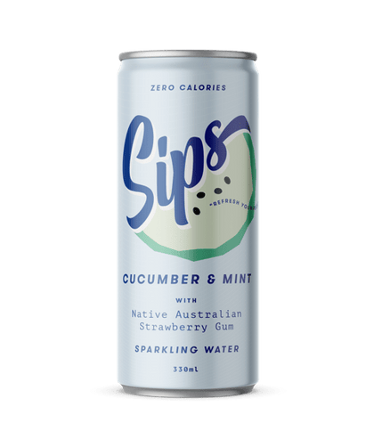 Sips Sparkling Water Cucumber & Mint 330ml